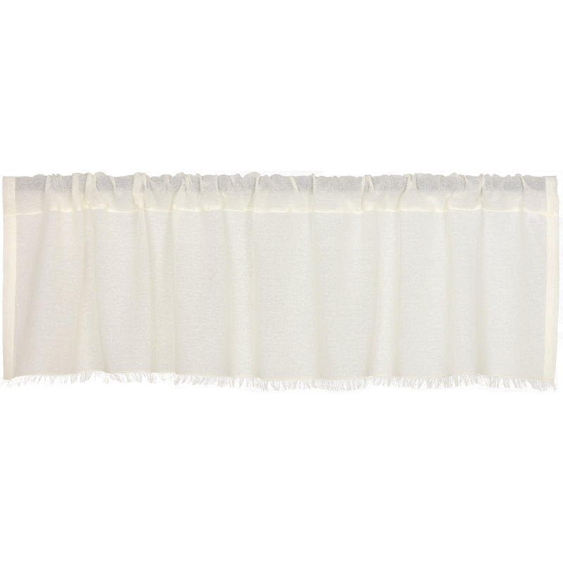 August Grove® Solid Color Cotton Window Valance & Reviews Wayfair